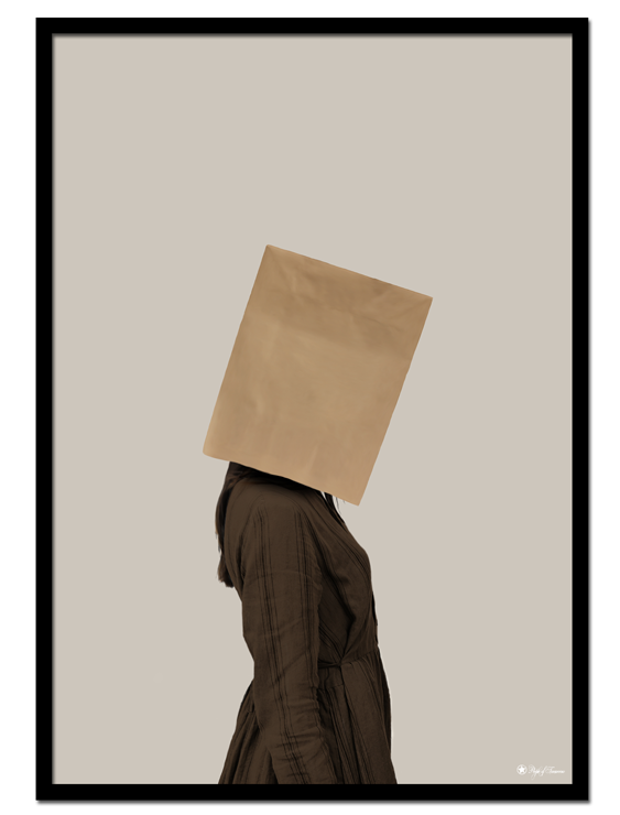 563x740 Shamed Poster - Brown Paper Bag Drawing