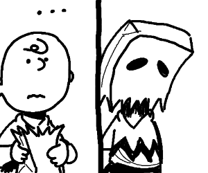 300x250 charlie brown with brown paper bag drawing - Brown Paper Bag Drawing