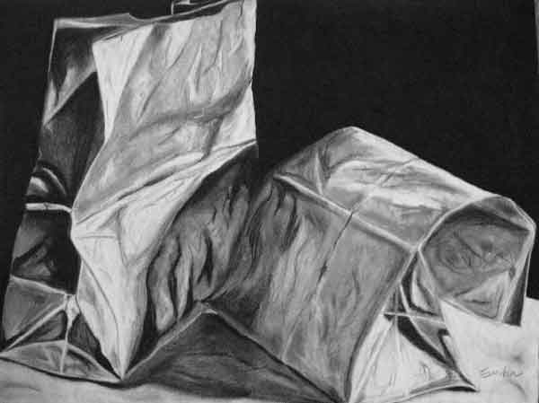 600x449 Art One - Brown Paper Bag Drawing
