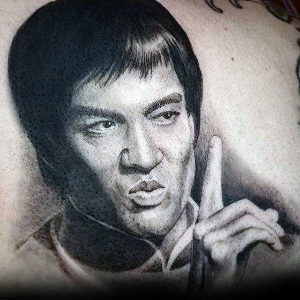 599x599 Bruce Lee Tattoo Designs For Men - Bruce Lee Cartoon Drawing