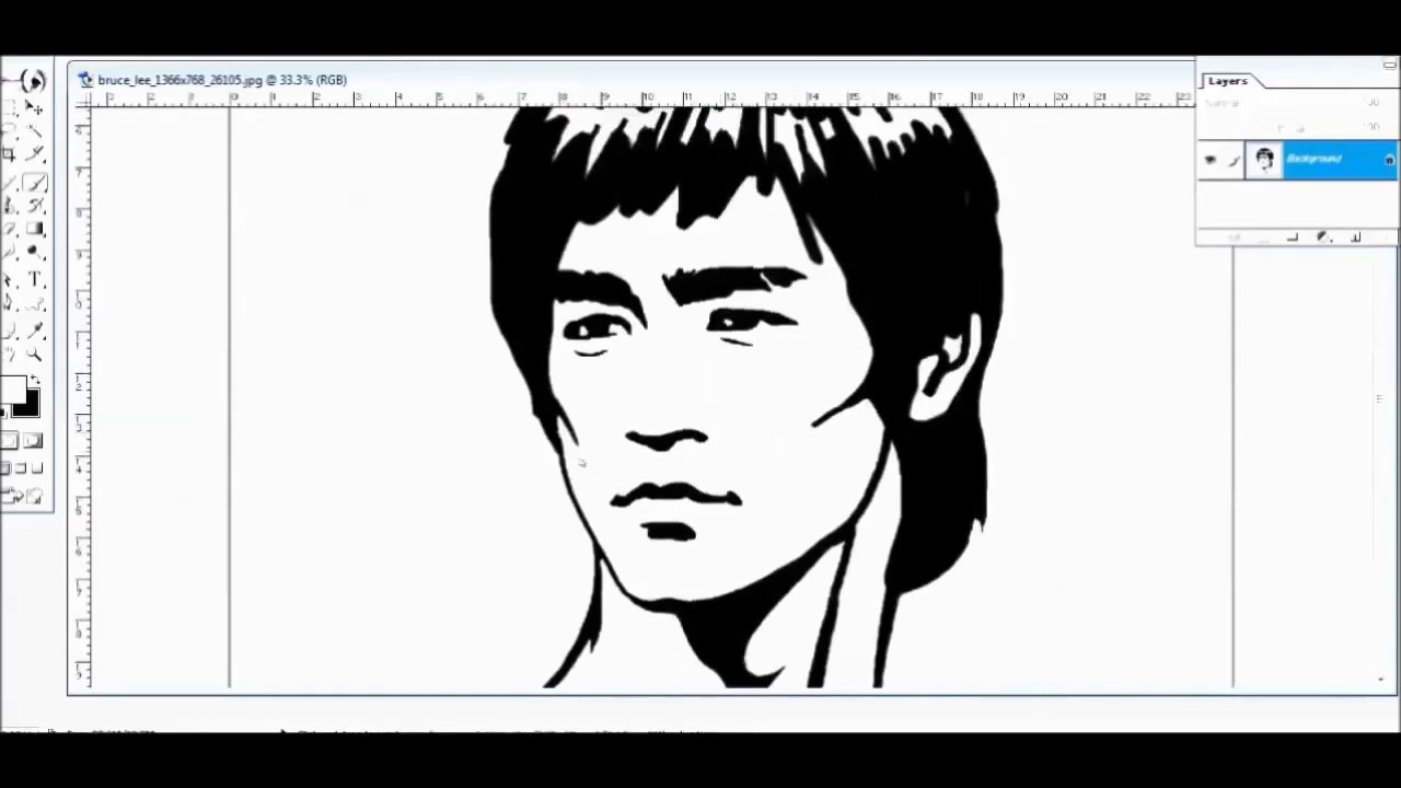 1280x720 How To Draw Bruce Lee Step - Bruce Lee Cartoon Drawing