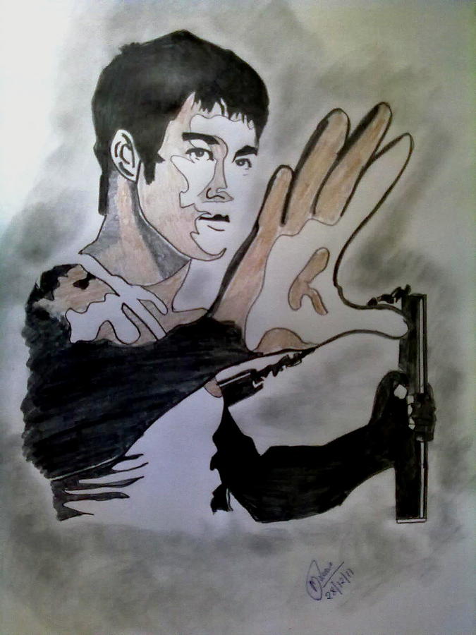 675x900 bruce lee drawing - Bruce Lee Drawing