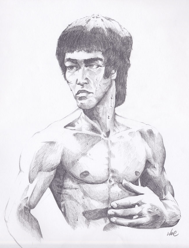650x852 bruce lee portrait - Bruce Lee Drawing