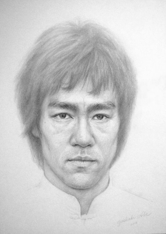 564x792 awesome bruce lee drawing - Bruce Lee Drawing