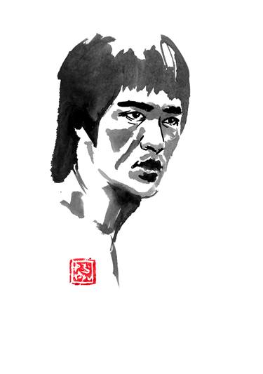 375x533 bruce lee drawing - Bruce Lee Drawing