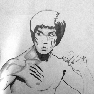 320x320 Brucelee Drawings On Paigeeworld Pictures Of Brucelee - Bruce Lee Drawing