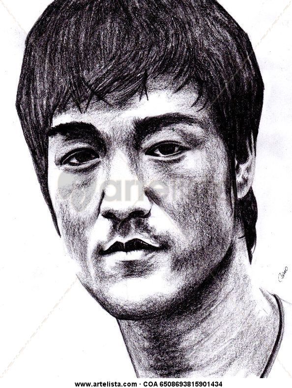 594x788 bruce lee caxio dominguez - Bruce Lee Drawing