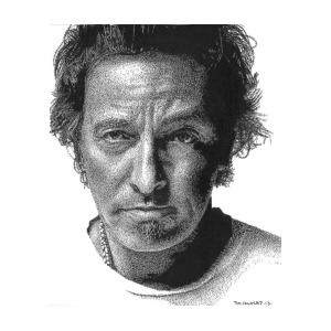 300x300 Bruce Springsteen Drawing - Bruce Springsteen Drawing