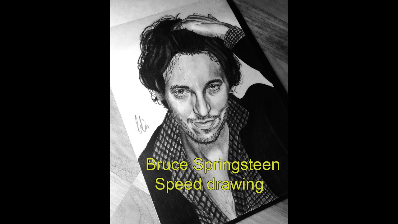 1280x720 Drawing Bruce Springsteen - Bruce Springsteen Drawing