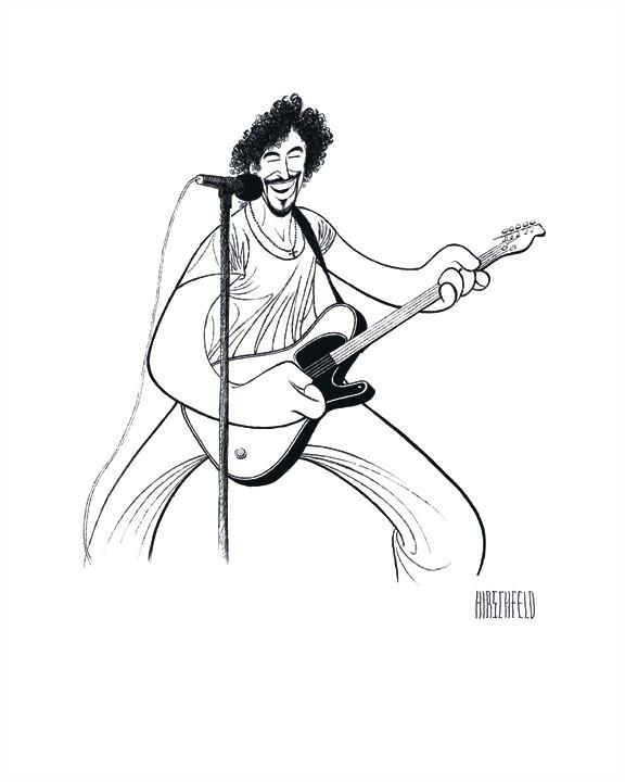576x720 Bruce Springsteen - Bruce Springsteen Drawing