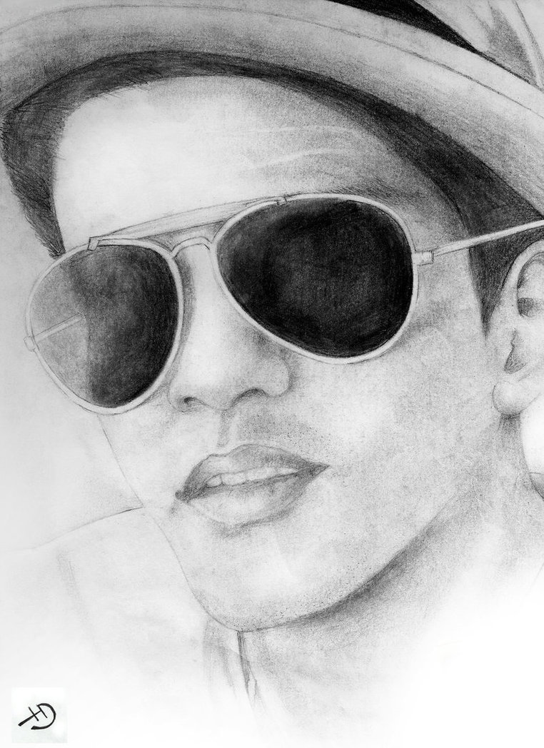 762x1048 mars drawing pencil for free download - Bruno Mars Drawing