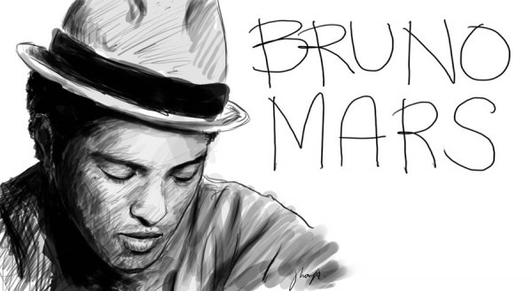 600x329 bruno mars drawing - Bruno Mars Drawing