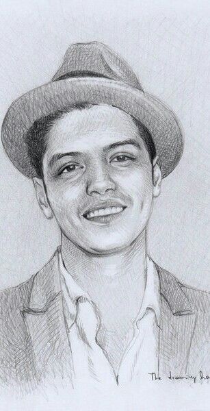 Bruno Mars Drawing at PaintingValley.com | Explore collection of Bruno ...