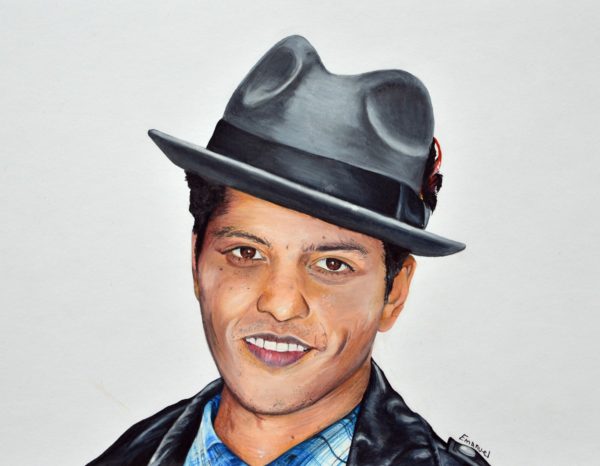 600x466 portfolio drawing - Bruno Mars Drawing