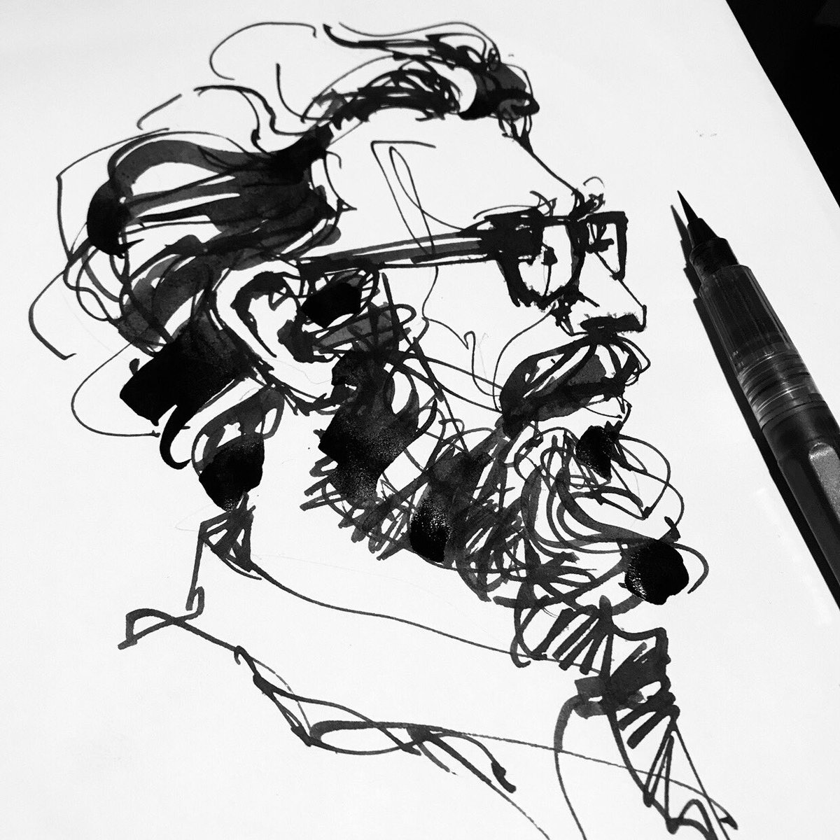 Brush Pen Drawing at Explore collection of Brush