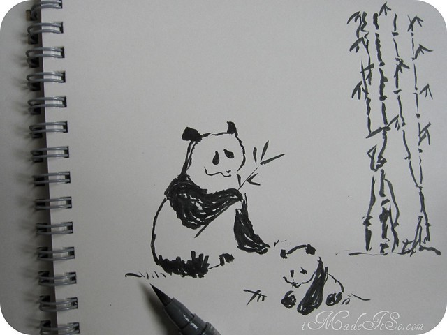 640x480 more fun with brush pens drawing pandas i made it so - Brush Pen Drawing