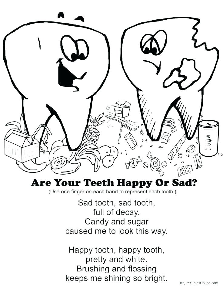 736x952 brushing teeth coloring pages at tooth auto brush your - Brush Your Teeth Drawing