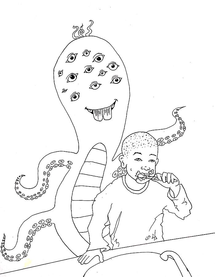 699x900 Brush Your Teeth Drawing - Brush Your Teeth Drawing