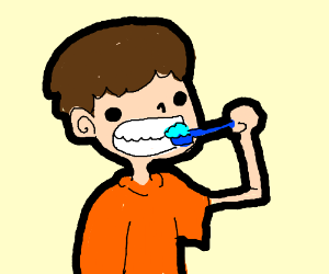 300x250 brushing teeth drawing - Brushing Teeth Drawing