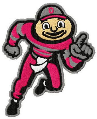 340x418 brutus buckeye logo machine embroidery design embroidery - Brutus Buckeye Drawing