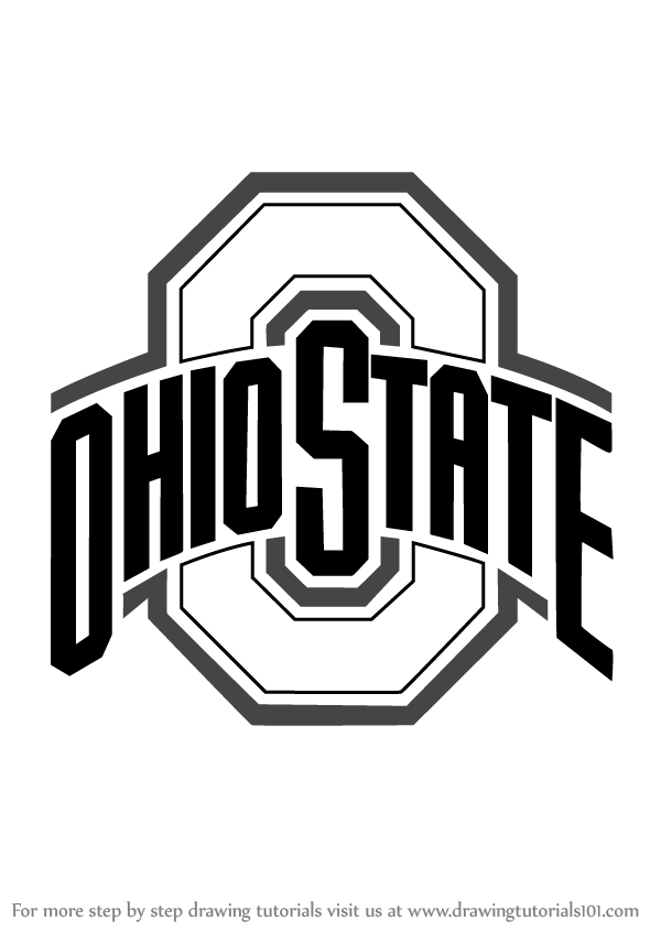 600x846 learn how to draw ohio state buckeyes logo - Brutus Buckeye Drawing