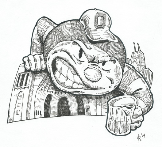 528x480 one small buckeye dream come adam richardson - Brutus Buckeye Drawing