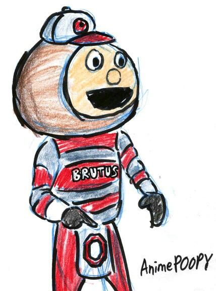 428x576 cartoon brutus buckeye and university - Brutus Buckeye Drawing