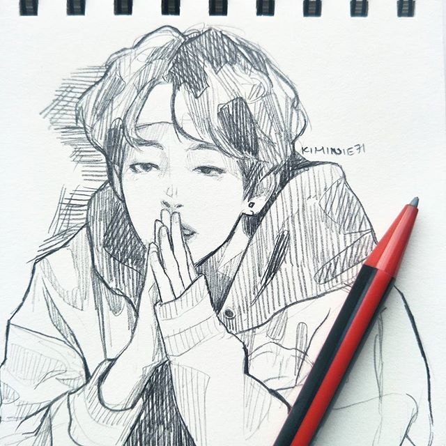 Featured image of post Bts Jungkook Drawing Anime