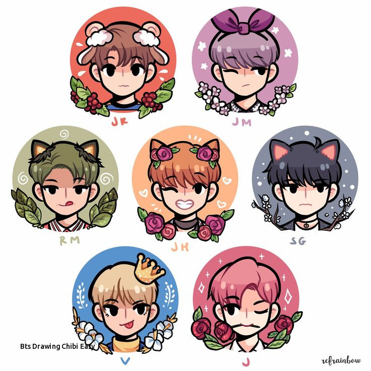 Bts Drawing Chibi Easy At Explore Collection Of