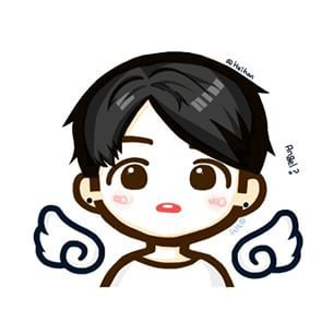 306x306 Jungkook Chibi An Angel Walking On Korean Grounds - Bts Drawing Chibi Easy