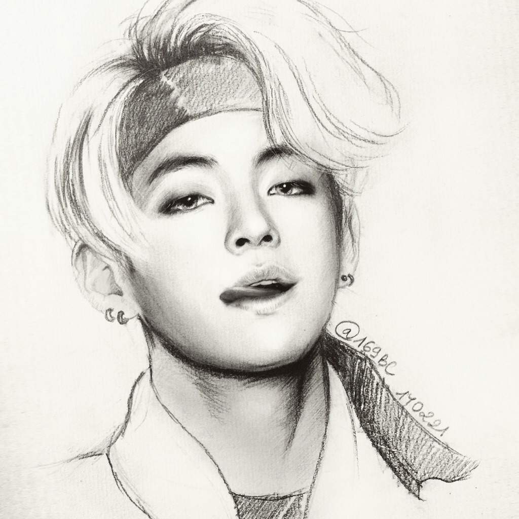 How to draw BTS V (Taehyung)| Step by Step Tutorial - YouTube
