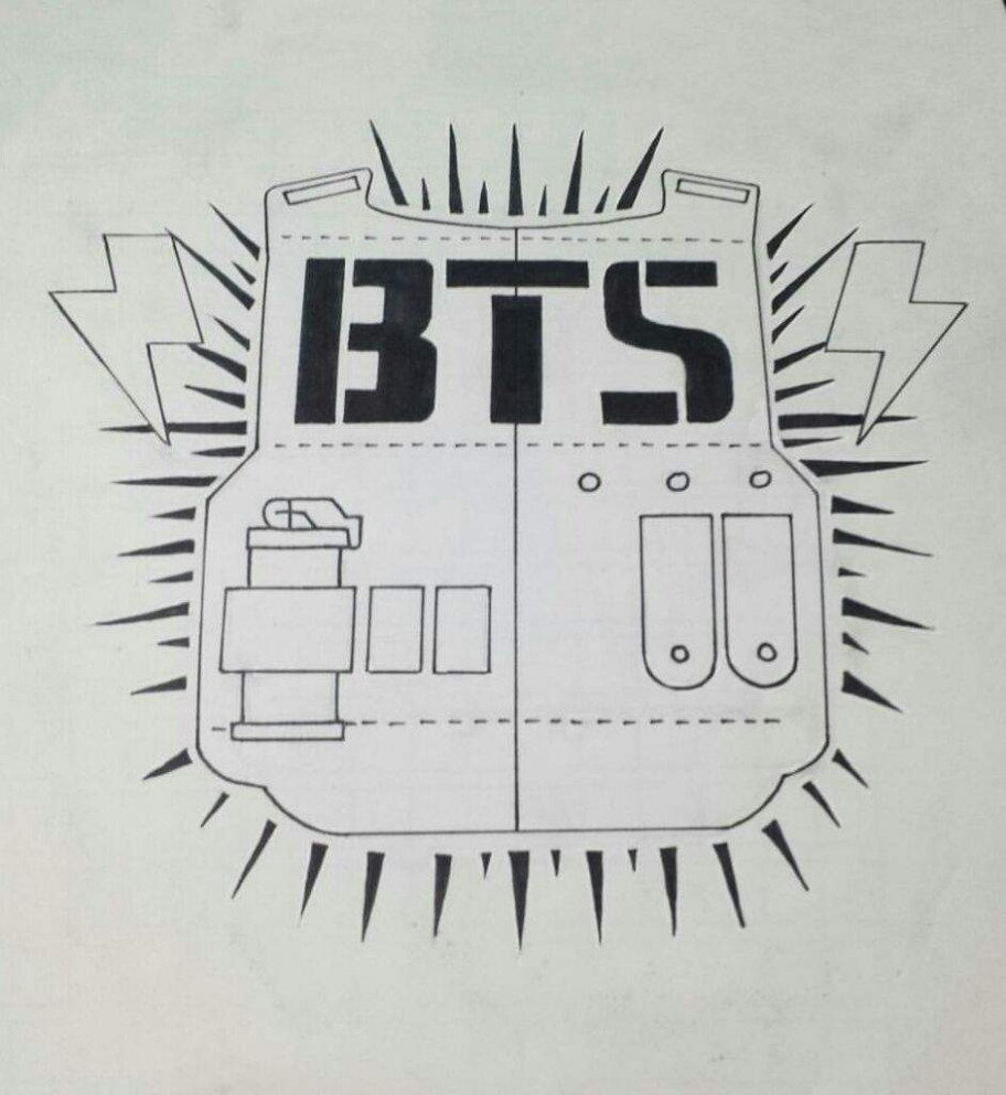 912x993 bts drawing easy logo archives - Bts Drawing Easy.