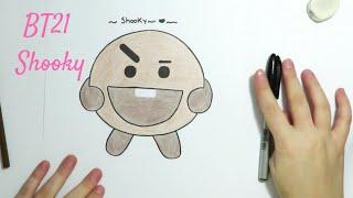 320x180 Skachat Drawing Shooky How To Draw, Easy Step - Bts V Drawing Easy