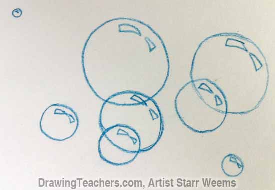 550x380 how to paint bubbles - Bubble Drawing