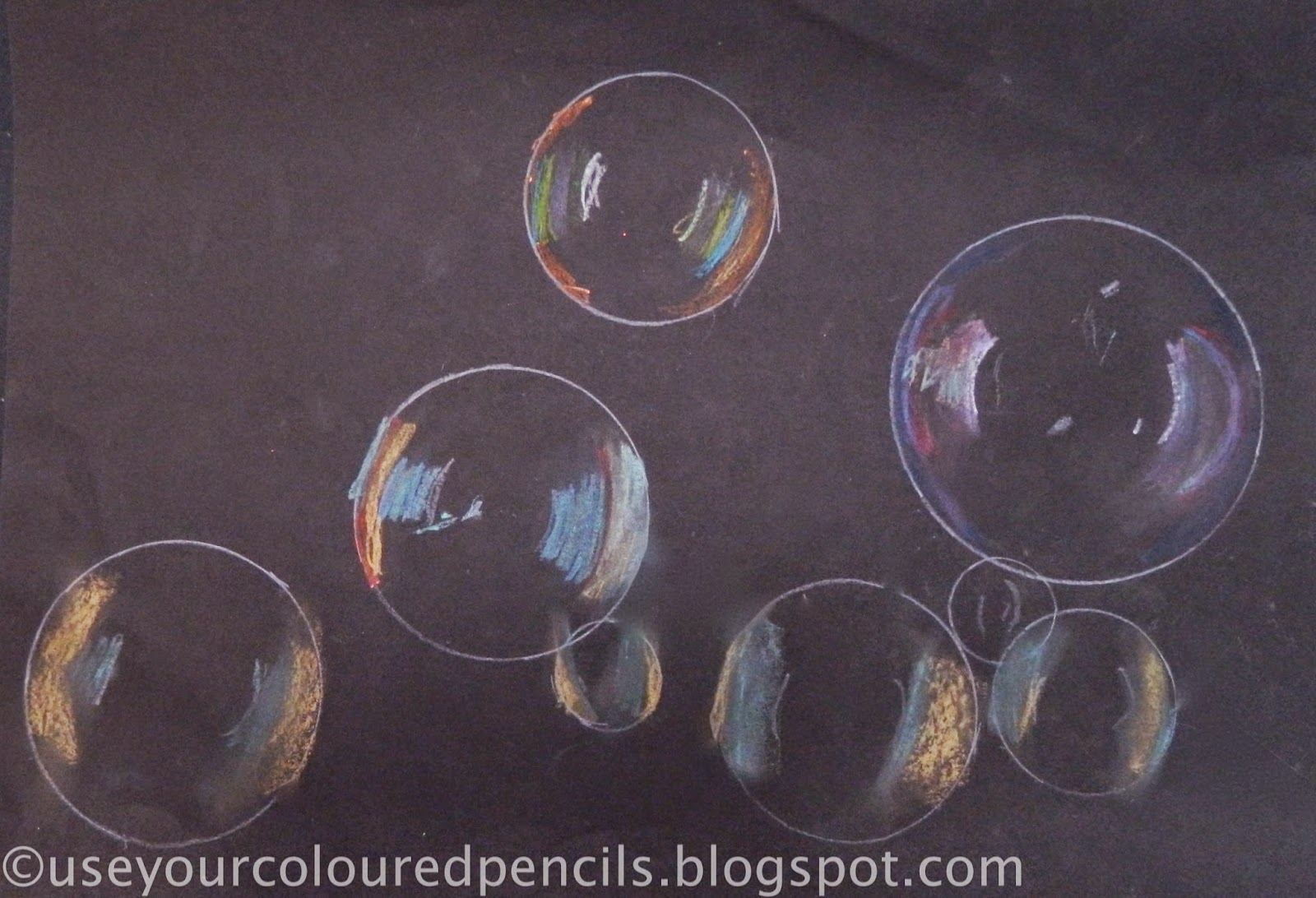 1600x1092 Use Your Coloured Pencils Bubble Drawings - Bubble Drawing