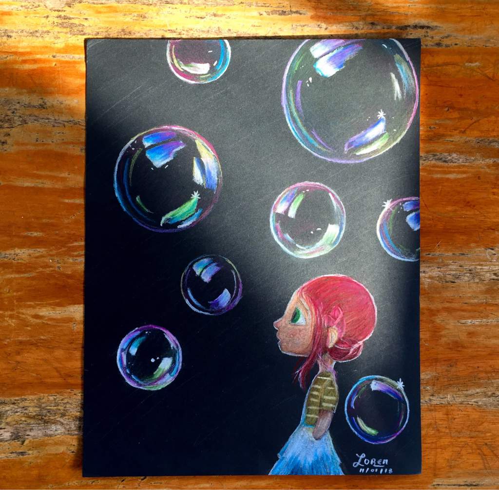 1024x1005 Bubble Fantasy - Bubble Drawing On Black Paper