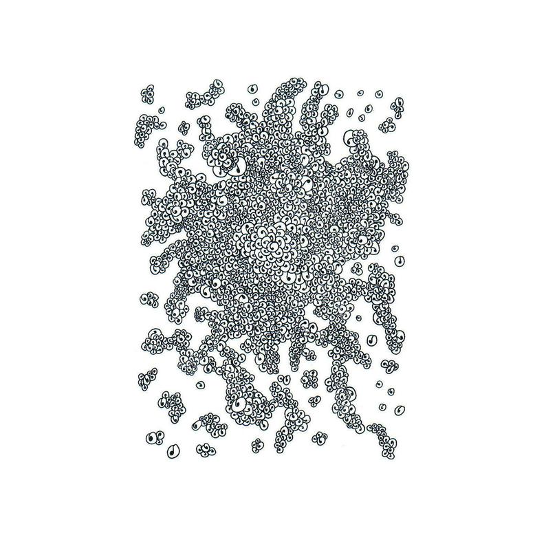 794x794 bubbles art line lines drawing drawings paper black etsy - Bubble Drawing On Black Paper