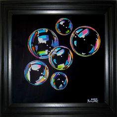 236x235 Second Time Using Black Paper! A Bubble Drawing - Bubble Drawing On Black Paper