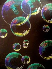 210x280 white bubbles on paper drawing - Bubble Drawing On Black Paper