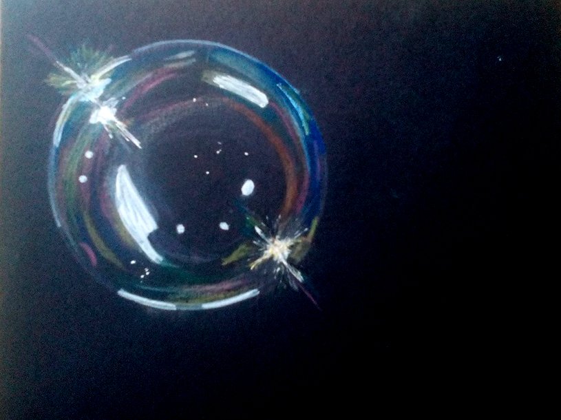 815x610 Ankita On Twitter - Bubble Drawing On Black Paper