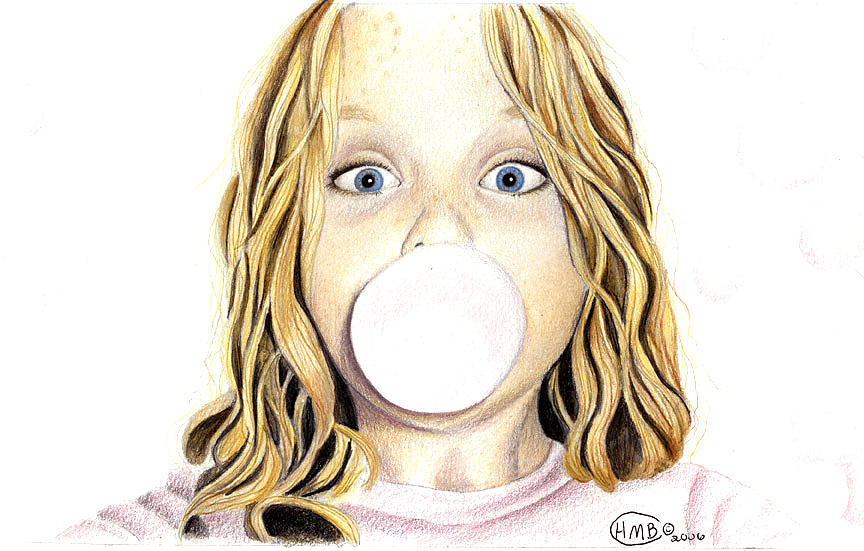864x551 bubble gum drawing - Bubble Gum Drawing