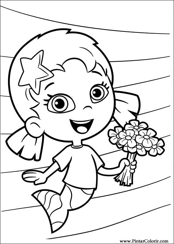 567x794 drawings to paint colour bubble guppies - Bubble Guppies Drawing