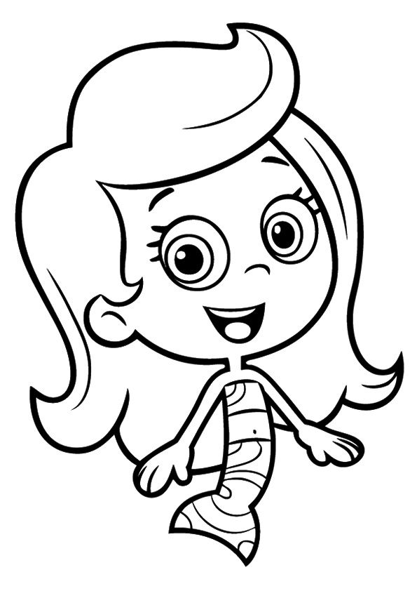 595x842 print coloring image familia bubble guppies coloring pages - Bubble Guppies Drawing