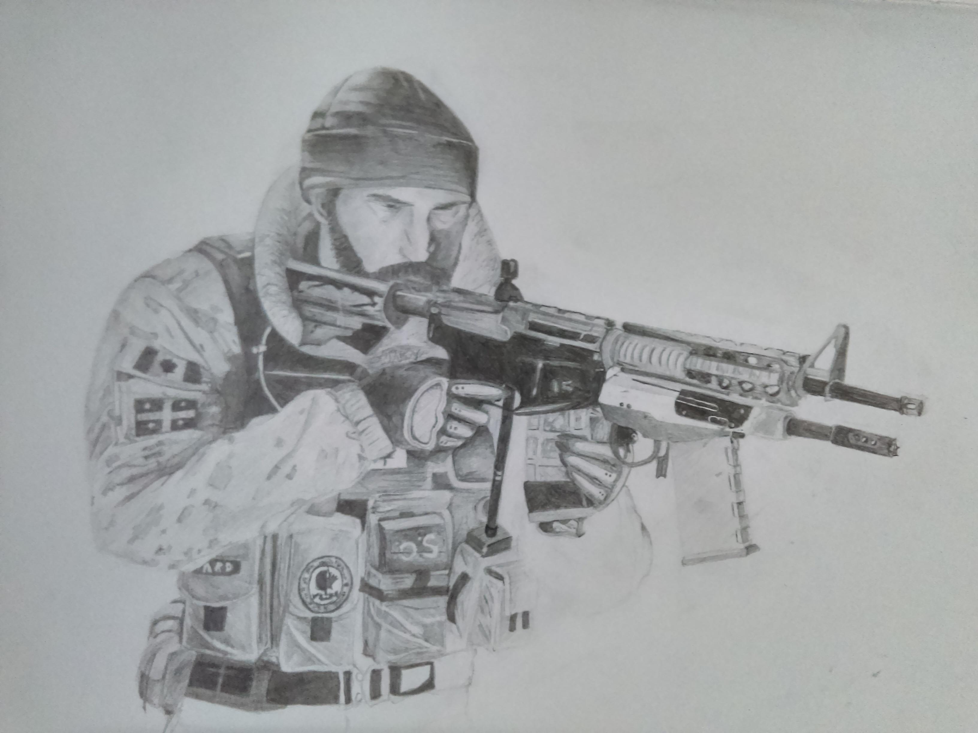 3264x2448 i tried to draw buck but kinda messed the face so only got halfway - Buck Drawing