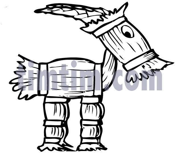 626x538 Free Drawing Of A Christmas Buck Julebuk Bw From The Category - Buck Line Drawing