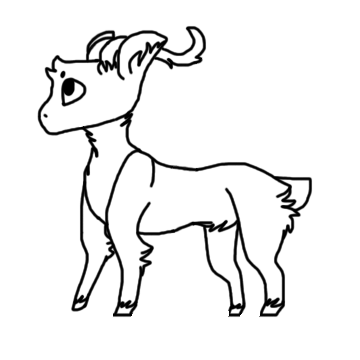 360x360 New Lines Buck - Buck Line Drawing