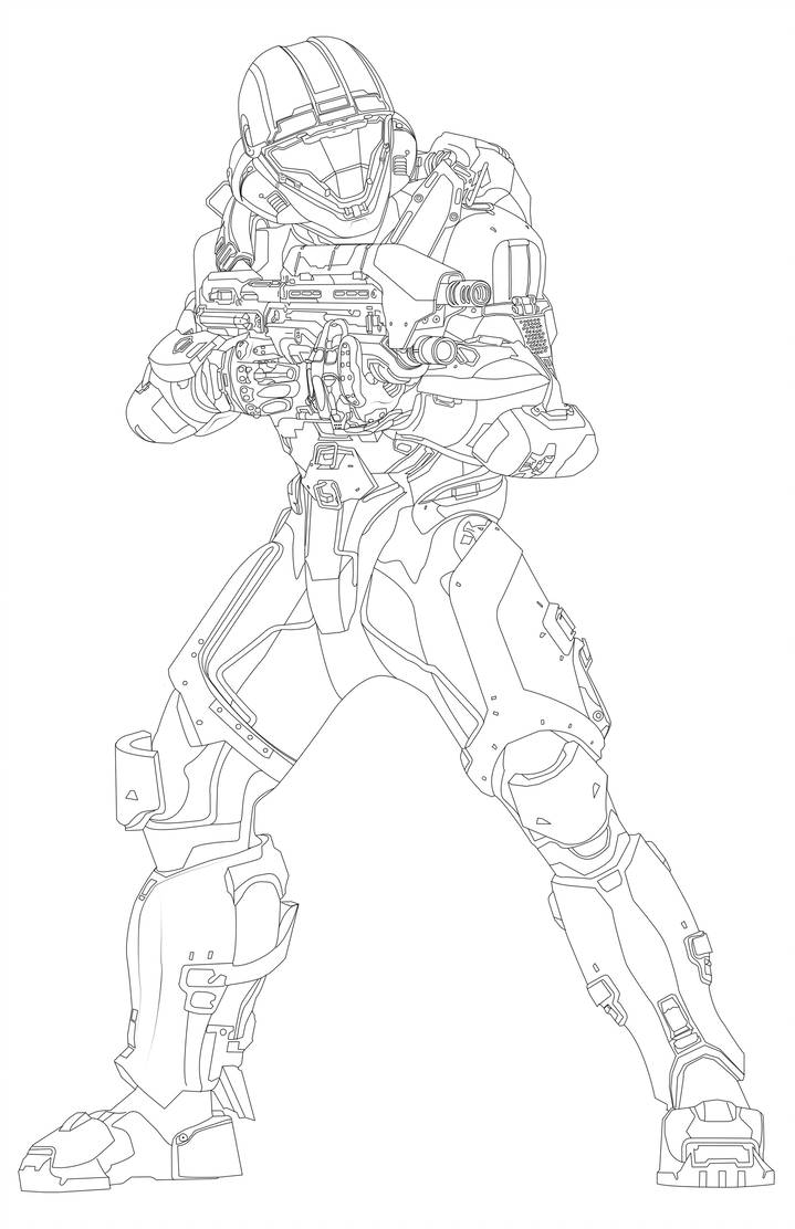 719x1112 Spartan Buck Line Art - Buck Line Drawing