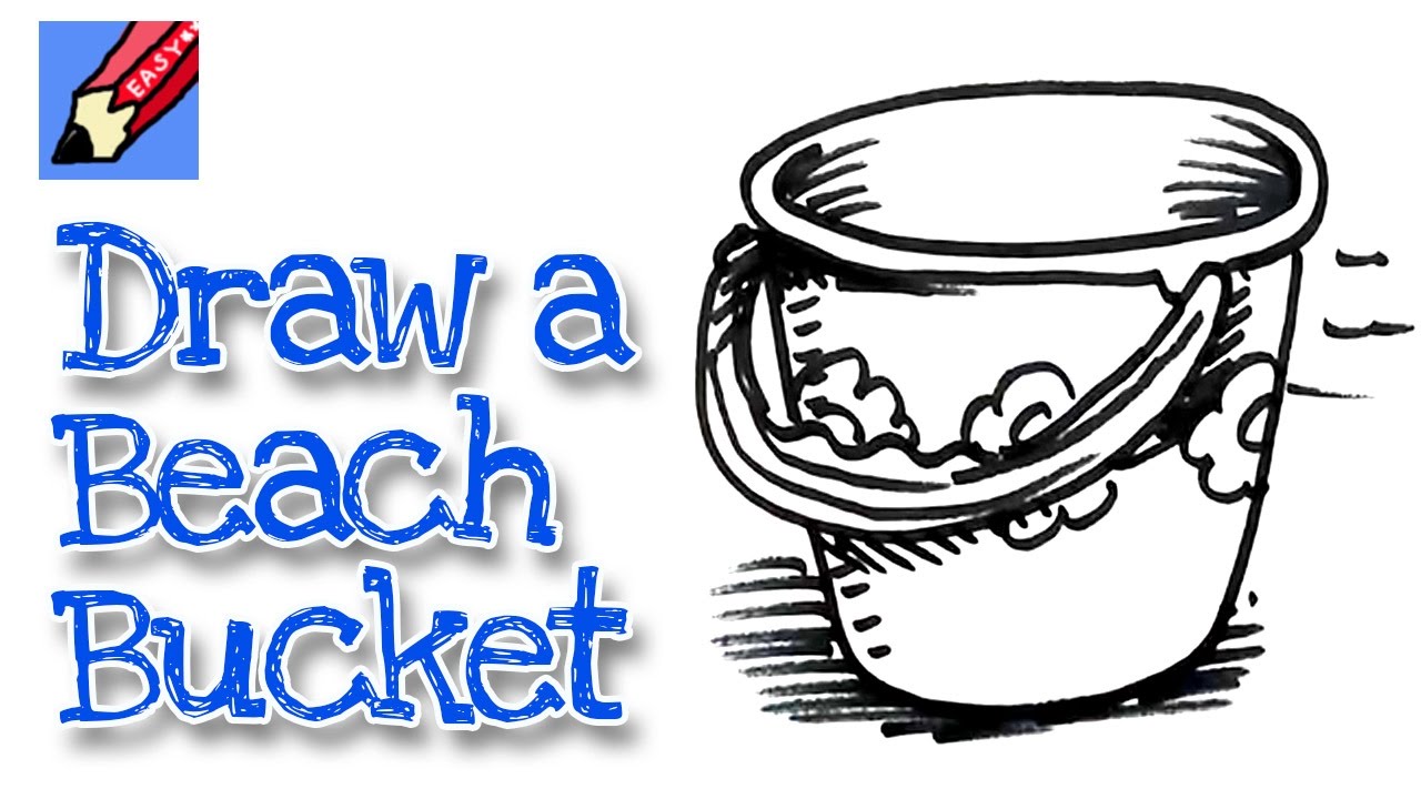 1280x720 how to draw a beach bucket real easy - Bucket Drawing