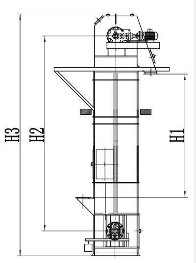 400x536 chain bucket elevator, bucket elevator, chain type bucket elevator - Bucket Elevator Drawing