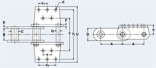 500x218 Renold Plc - Bucket Elevator Drawing